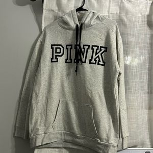 PINK- grey and black hoodie